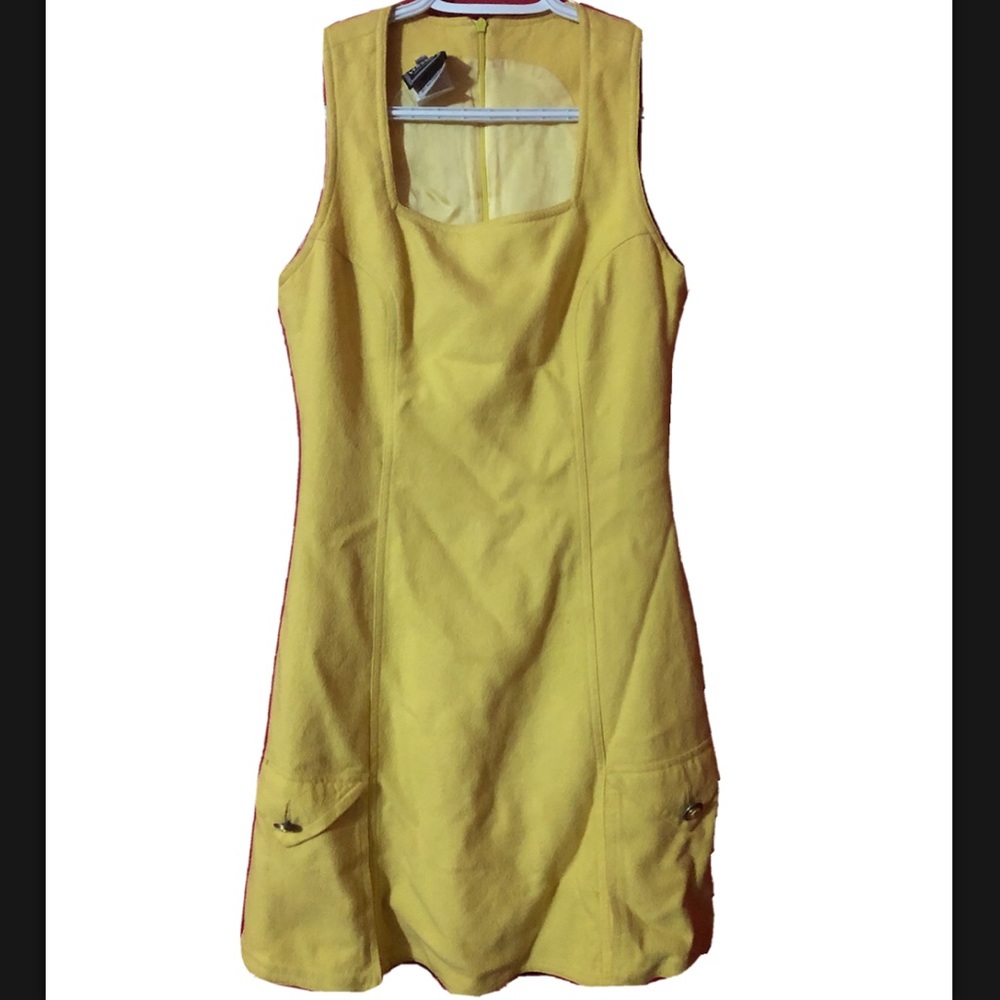 Vintage Versace Yellow Dress